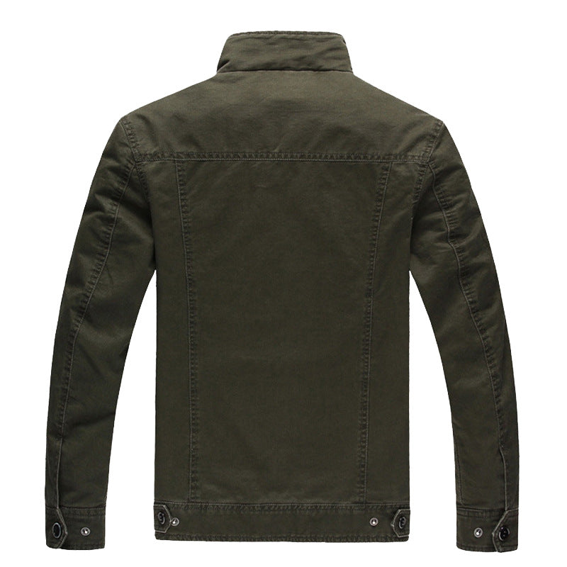 2025 Amazon Foreign Trade Men's Jacket Casual Special Forces Military Wear Large Size Flight Suit Outdoor Sports Workwear