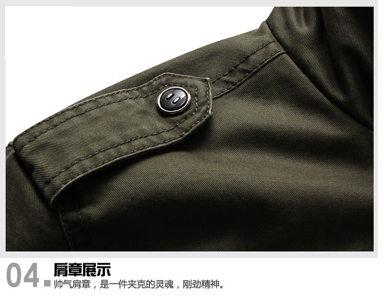 2025 Amazon Foreign Trade Men's Jacket Casual Special Forces Military Wear Large Size Flight Suit Outdoor Sports Workwear