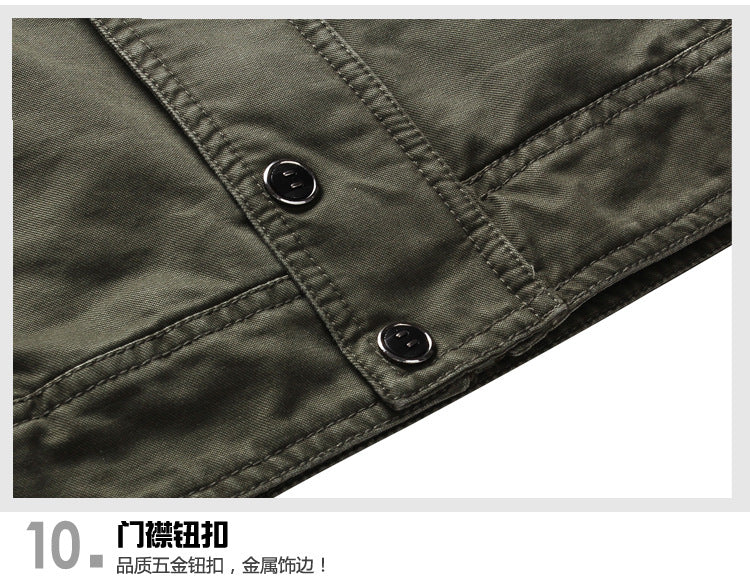 2025 Amazon Foreign Trade Men's Jacket Casual Special Forces Military Wear Large Size Flight Suit Outdoor Sports Workwear