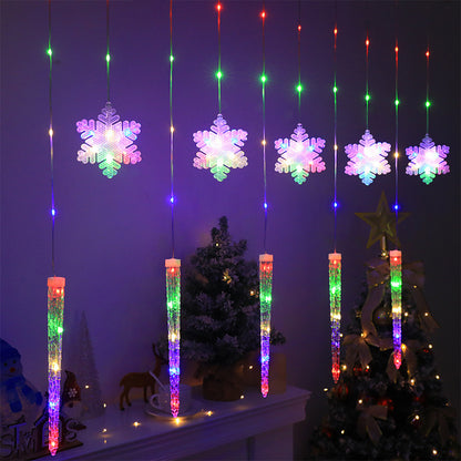 Christmas Decorative Lights Icicle Snowflake Shaped Light String
