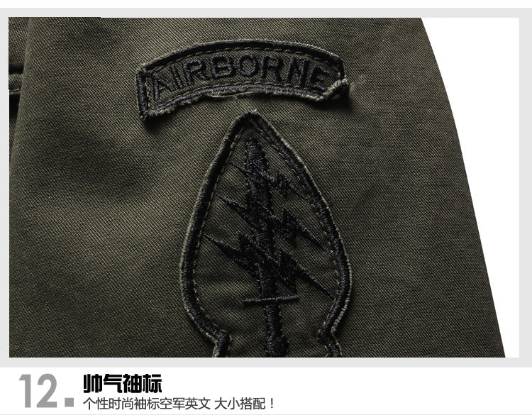 2025 Amazon Foreign Trade Men's Jacket Casual Special Forces Military Wear Large Size Flight Suit Outdoor Sports Workwear