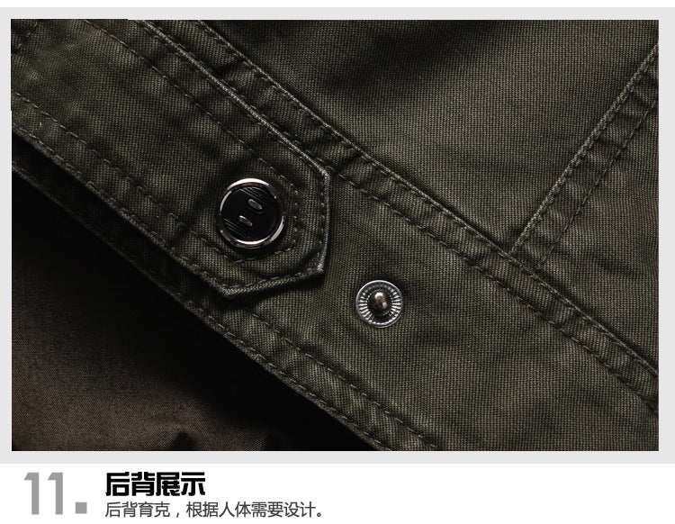 2025 Amazon Foreign Trade Men's Jacket Casual Special Forces Military Wear Large Size Flight Suit Outdoor Sports Workwear