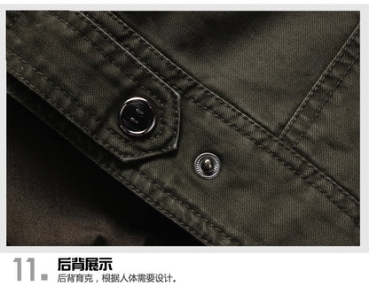 2025 Amazon Foreign Trade Men's Jacket Casual Special Forces Military Wear Large Size Flight Suit Outdoor Sports Workwear