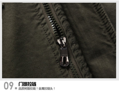 2025 Amazon Foreign Trade Men's Jacket Casual Special Forces Military Wear Large Size Flight Suit Outdoor Sports Workwear