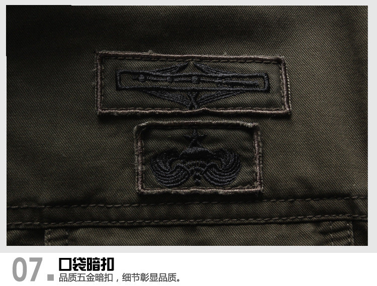 2025 Amazon Foreign Trade Men's Jacket Casual Special Forces Military Wear Large Size Flight Suit Outdoor Sports Workwear