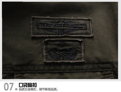 2025 Amazon Foreign Trade Men's Jacket Casual Special Forces Military Wear Large Size Flight Suit Outdoor Sports Workwear