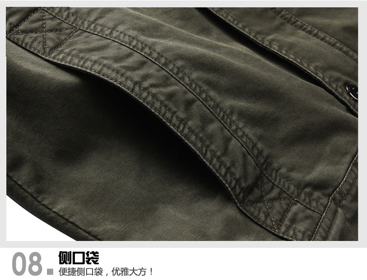 2025 Amazon Foreign Trade Men's Jacket Casual Special Forces Military Wear Large Size Flight Suit Outdoor Sports Workwear