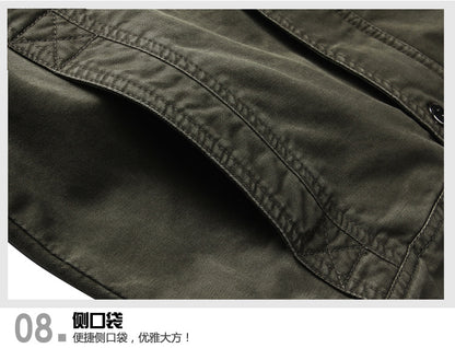 2025 Amazon Foreign Trade Men's Jacket Casual Special Forces Military Wear Large Size Flight Suit Outdoor Sports Workwear