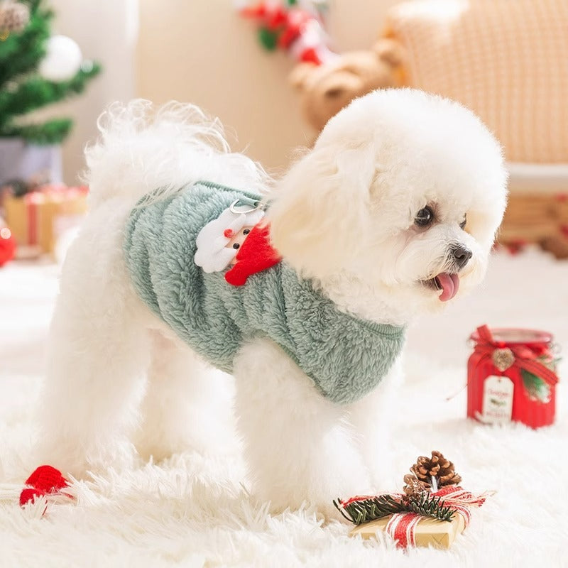 Wool Dog Coat, Winter Clothes For Puppies, Thin Cardigan Vest, Chihuahua Bichon Frise Clothing, Plush Warm Dog Coat Jacket, Luxury Dog Clothing