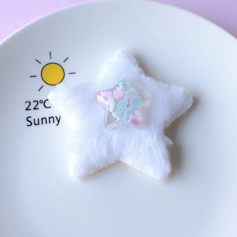 Cute Plush Star Charm - Decorative Accessories for Hair, Shoes & Phone Cases