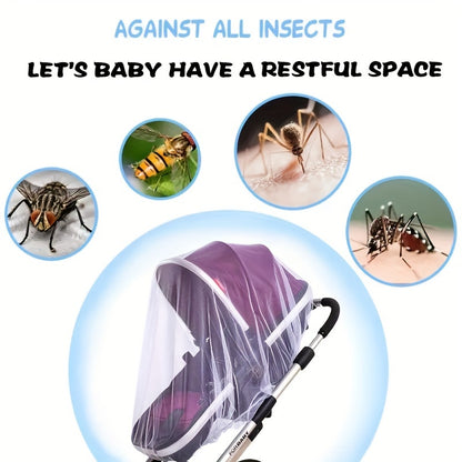 Premium Baby Stroller Mosquito Net - Universal Fit Bug Protection for Strollers, Bassinets & Cribs