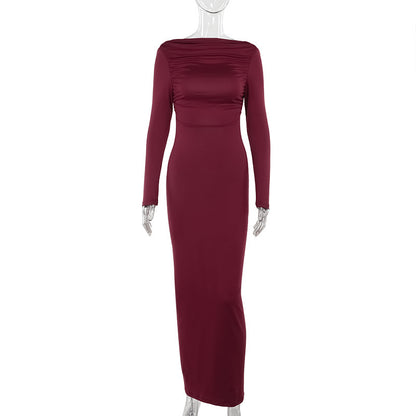Elegant And Sexy Long-sleeve Dress For Women