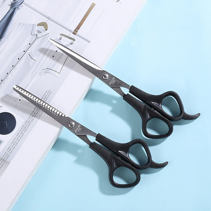 1pc Professional Hair Cutting Scissors - Thinning Shears For Barbers And Salons - Durable And Sharp For Precise Cuts
