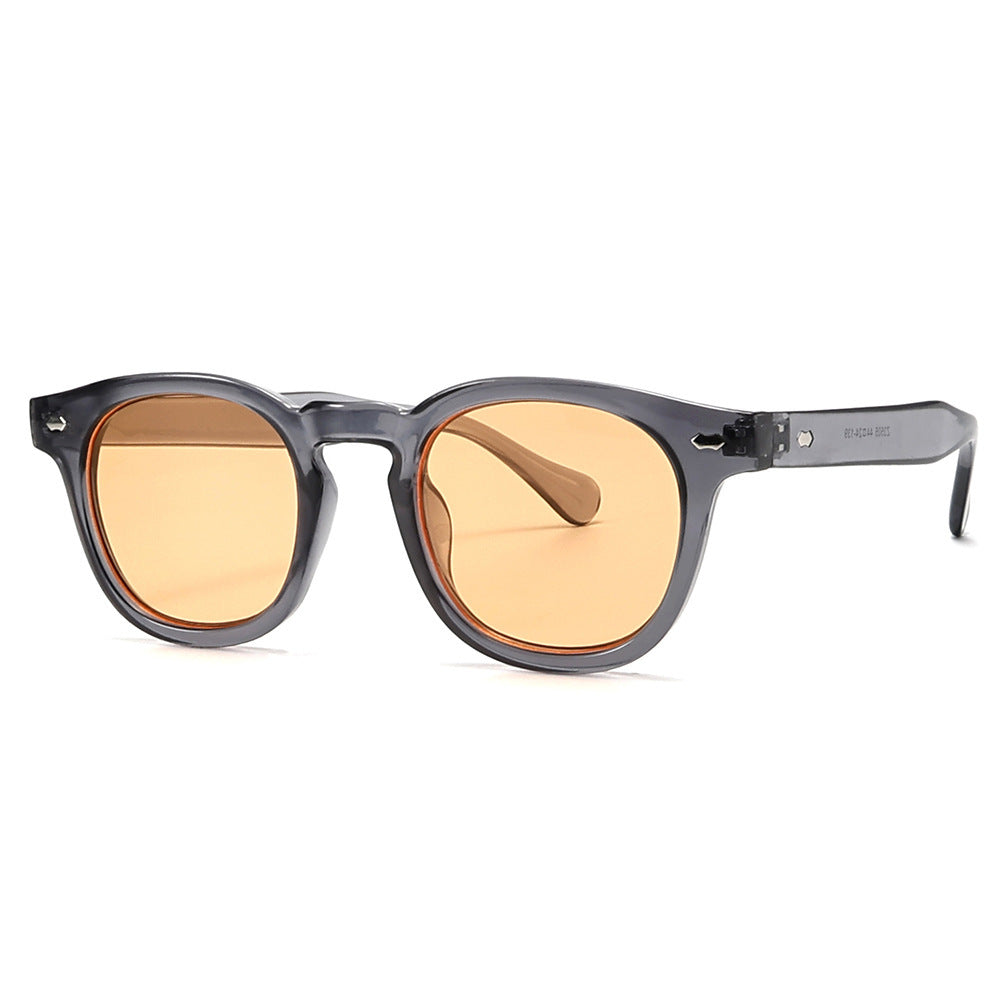 New Simple Sunglasses Round Rim Sunglasses