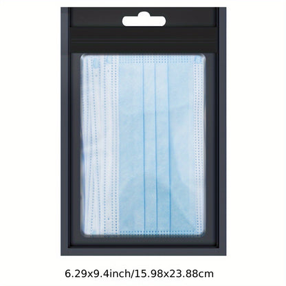 [Holographic Zipper Lock Bags] 100-Pack Holographic Zipper Lock Resealable Bags | Moisture-Proof Aluminum Foil Polyester Film Flat Transparent Window Pouch for Electronics/Jewelry/Cosmetics Organization, 4 Size Options, Non-f