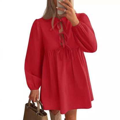 Women's Long Sleeve Mid-length Dress