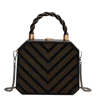 Simple Shoulder Bag Messenger Bag Metal Buckle Female Bag