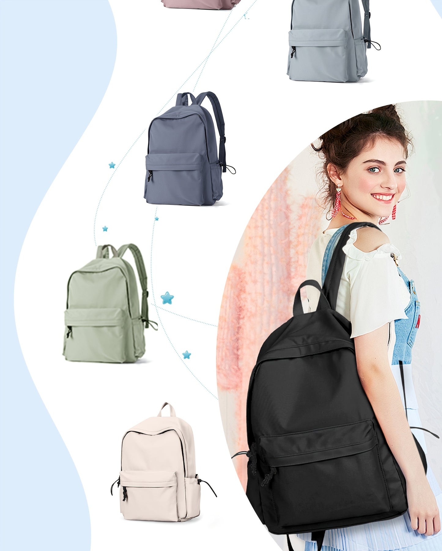 Premium Lightweight Laptop Backpack - Casual School & Work Bag for Men & Women