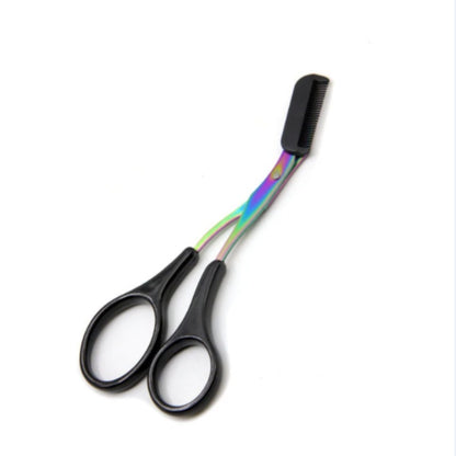 Eyebrow Trimmer Scissor with Comb Facial Hair Removal Grooming Shaping Shaver Cosmetic Makeup Accessories, Eyebrow Grooming Kit, Scissers for Eyebrow, Eyebrow Kit for Women, Eyebrow Stamp Kit Set, Eyebrow Clippers