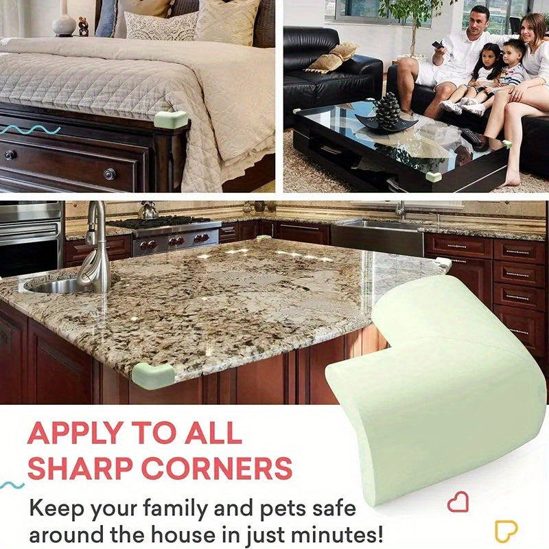 4pcs Childproofing Corner Guards - Pre-Taped Furniture Bumper for Baby Safety, Protects Against Sharp Edges, Ideal for Christmas, Halloween, and Thanksgiving Gifts