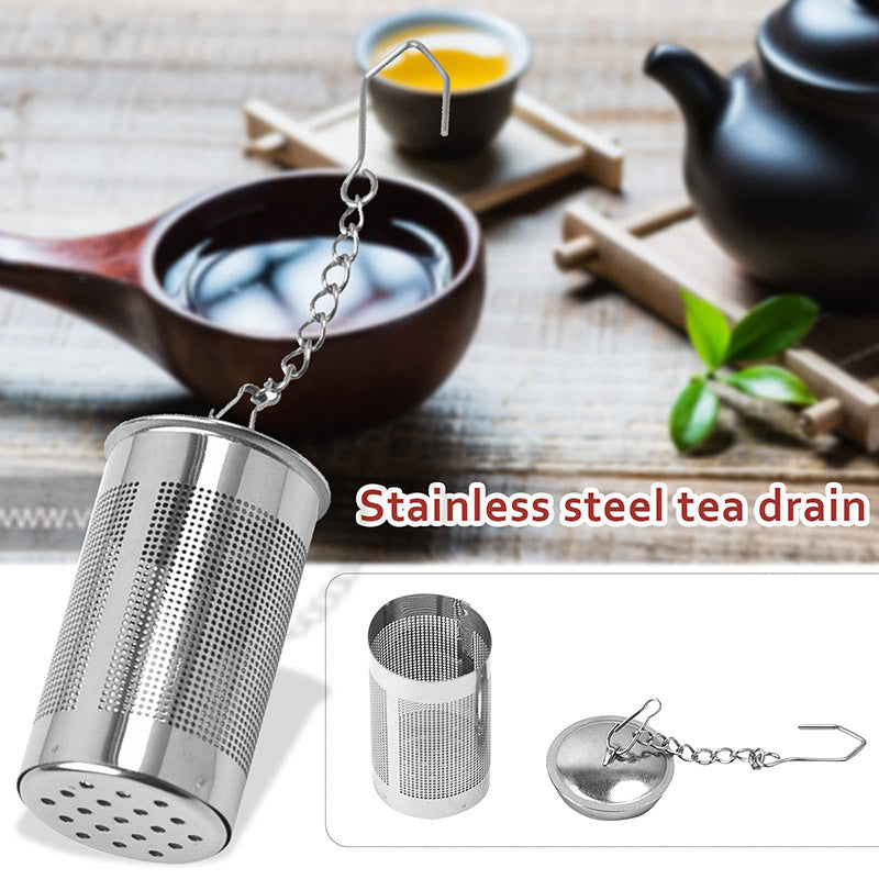 Stainless Steel Tea Filter with Hook - Keep Your Tea Leaves from Leaking and Your Cup Clean