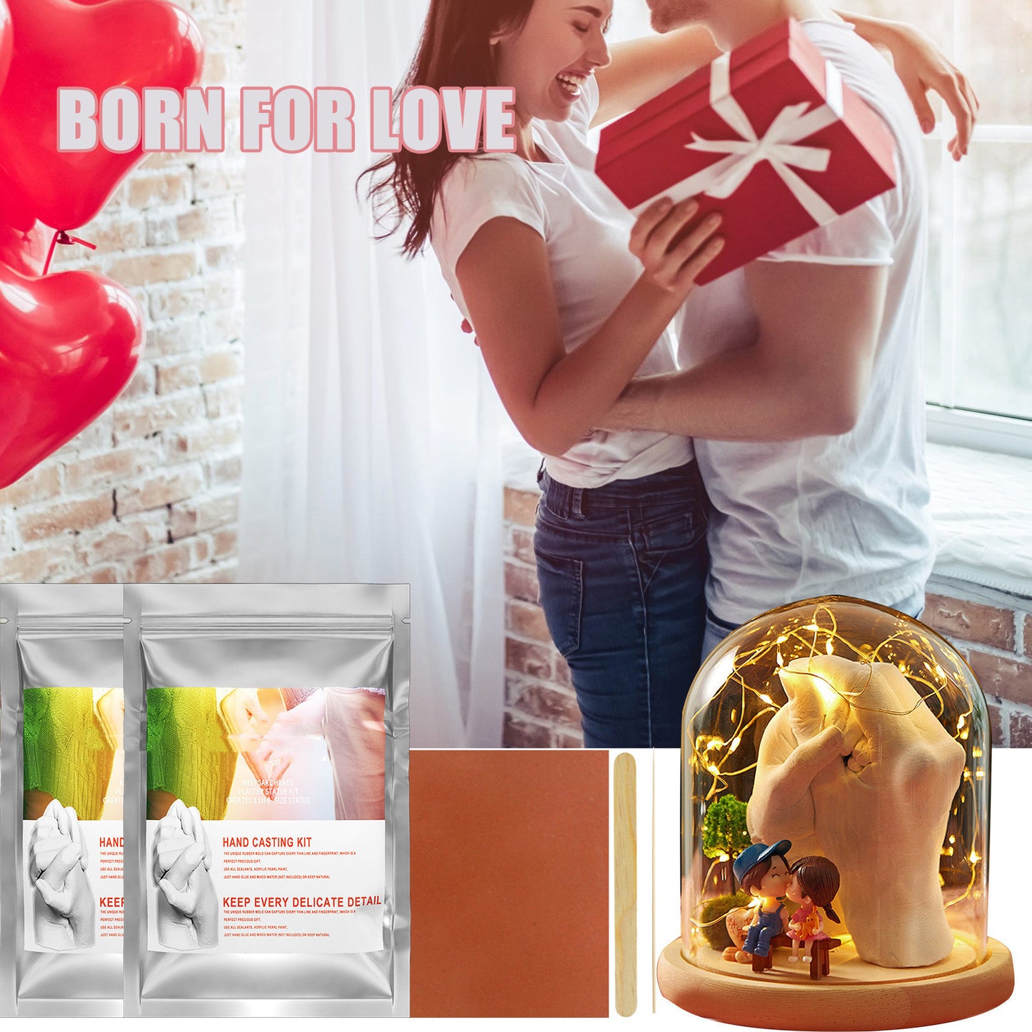 Valentine's Day Gift Cloning Powder Hand And Foot Mold Production Materials