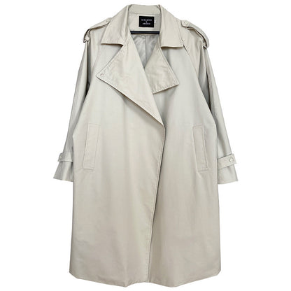 Temperament British Mid Length Over The Knee Windbreaker Women Loose Korean Style Jacket