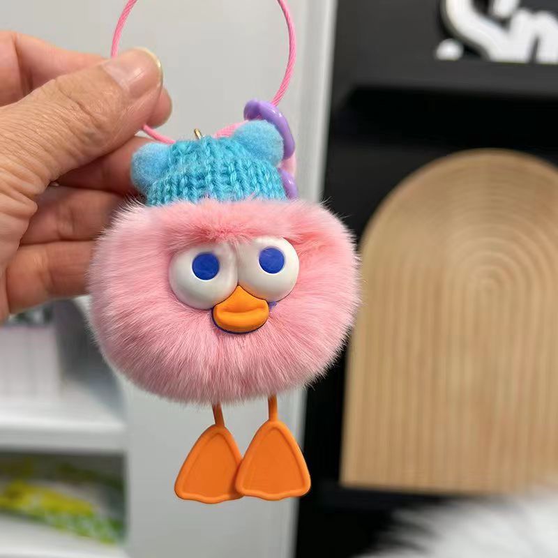 Cute Ins Briquette Keychain Girly Heart