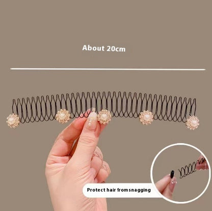 Back Head Invisible Inverted Hair Comb Forehead Hair Band