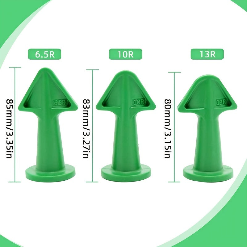 Premium Silicone Caulk Nozzle Applicator Kit - 3/6 Piece Professional Sealant Tool Set