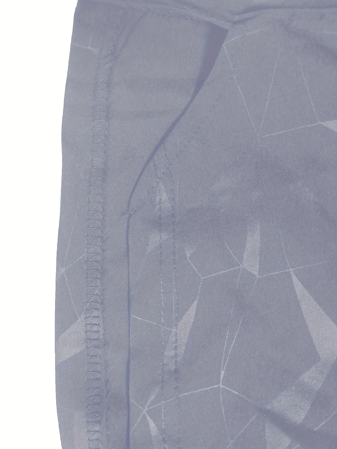 Men's "S's FINE" Athletic Shorts - Gray, Quick-Dry Polyester with Geometric Pattern, Elastic Waistband, Ideal for Running & Workouts, Machine Washable