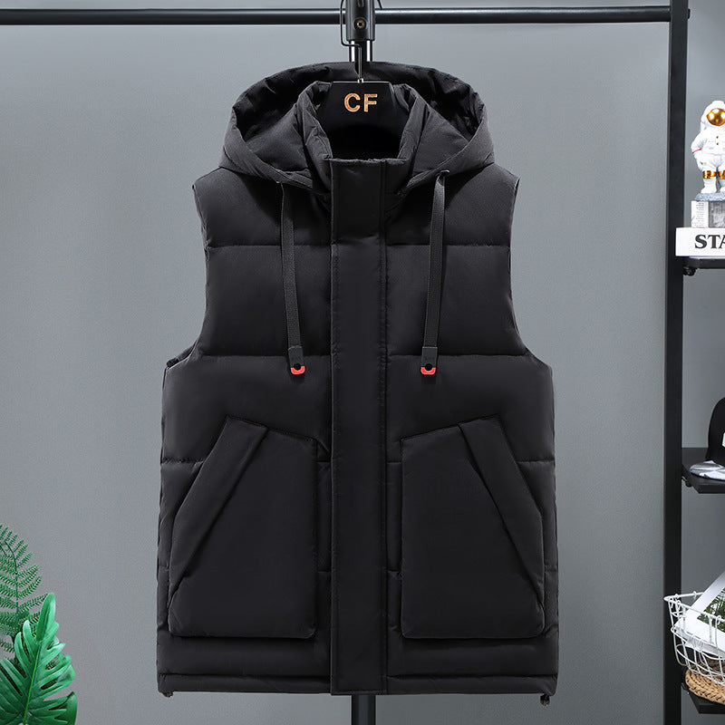 Camouflage Cotton-padded Casual Plus Size Waistcoat Vest