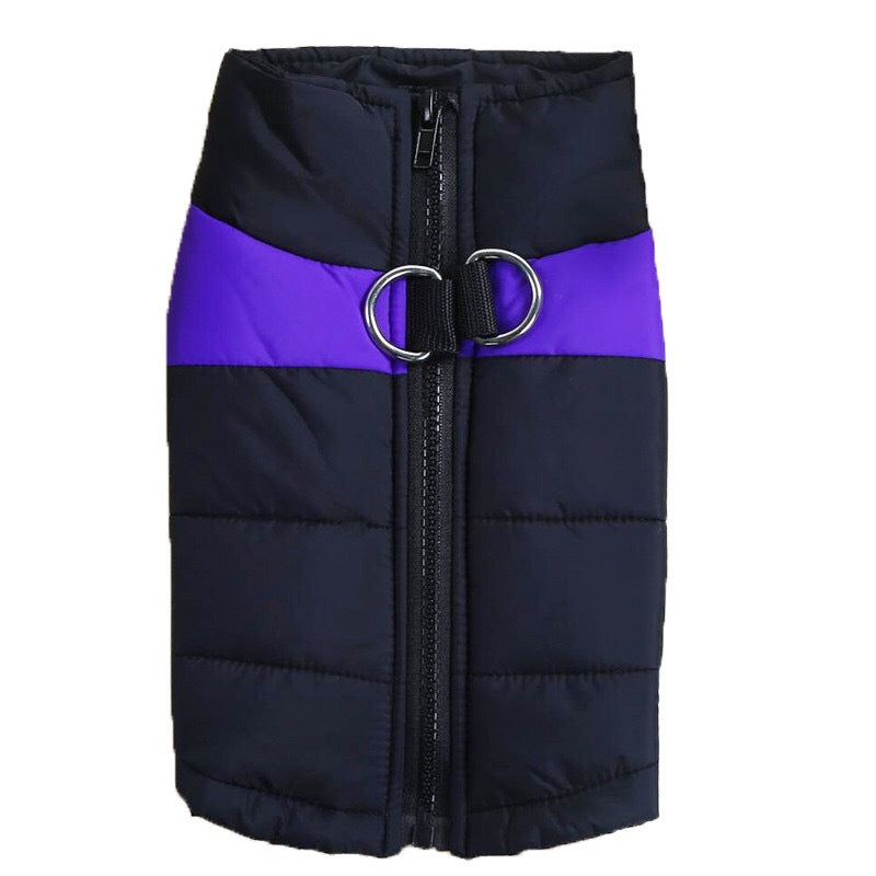 Dog Autumn And Winter Vest Teddy Golden Retriever Two-legged Cotton Padded Jacket Thickened Cold And Warm Small And Medium-sized Dog Chest Harness