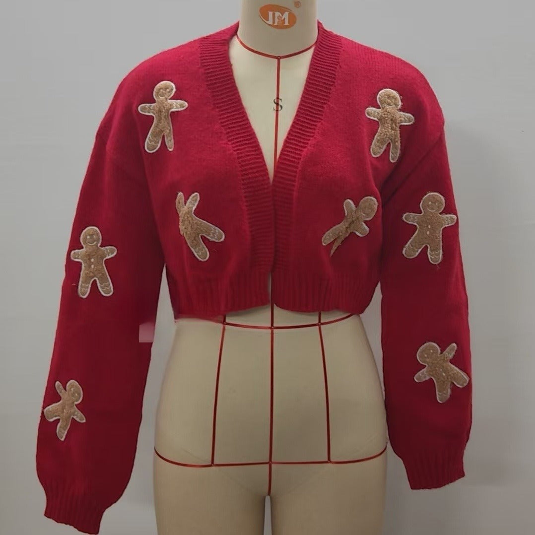 Short Coat Knitted Cardigan Women's Sweater