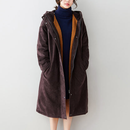 Ladies' Lambswool Winter Mid-length Coat