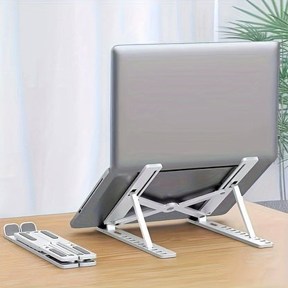 Ergonomic Laptop Stand - Foldable Adjustable Desk Riser for MacBook & PC
