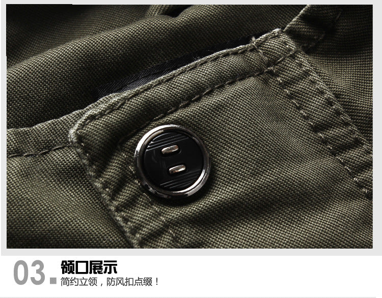 2025 Amazon Foreign Trade Men's Jacket Casual Special Forces Military Wear Large Size Flight Suit Outdoor Sports Workwear