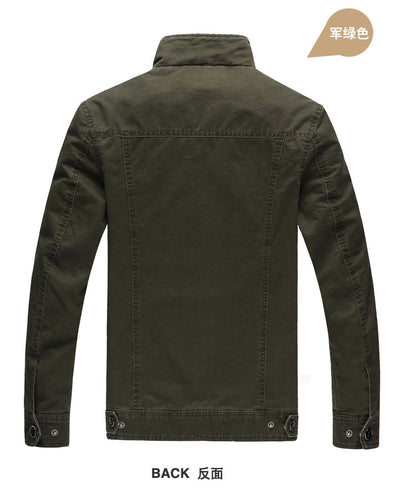 2025 Amazon Foreign Trade Men's Jacket Casual Special Forces Military Wear Large Size Flight Suit Outdoor Sports Workwear