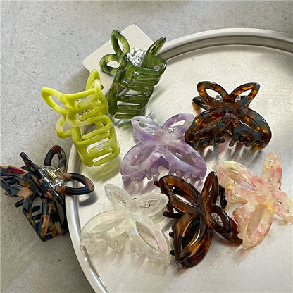 Fashion Retro Colorized Butterfly Small Hair Clip