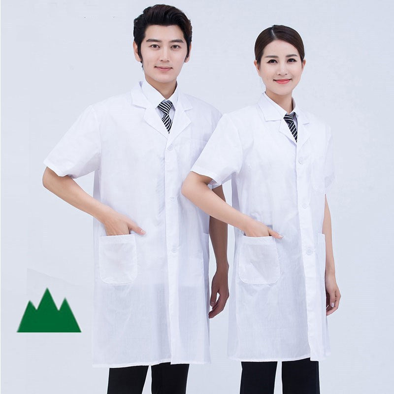 Work Clothes White Coat Doctor's Clothes Pharmacy Beauty Salon Food Factory Tooling Experimental Clothes Chef Long Sleeve White Coat