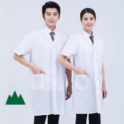 Work Clothes White Coat Doctor's Clothes Pharmacy Beauty Salon Food Factory Tooling Experimental Clothes Chef Long Sleeve White Coat