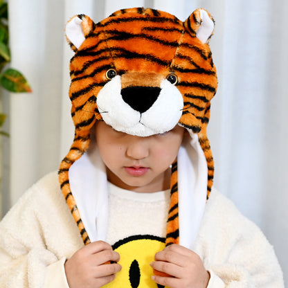 Cartoon Animal Plush Earflap Hat