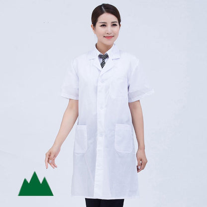 Work Clothes White Coat Doctor's Clothes Pharmacy Beauty Salon Food Factory Tooling Experimental Clothes Chef Long Sleeve White Coat