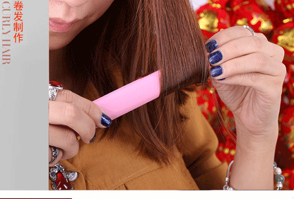 Mini Curling Iron with Anti-scalding Cover Korean Style Student Dormitory Low Power Splint Portable Straight Roll Dual-purpose Straight Splint