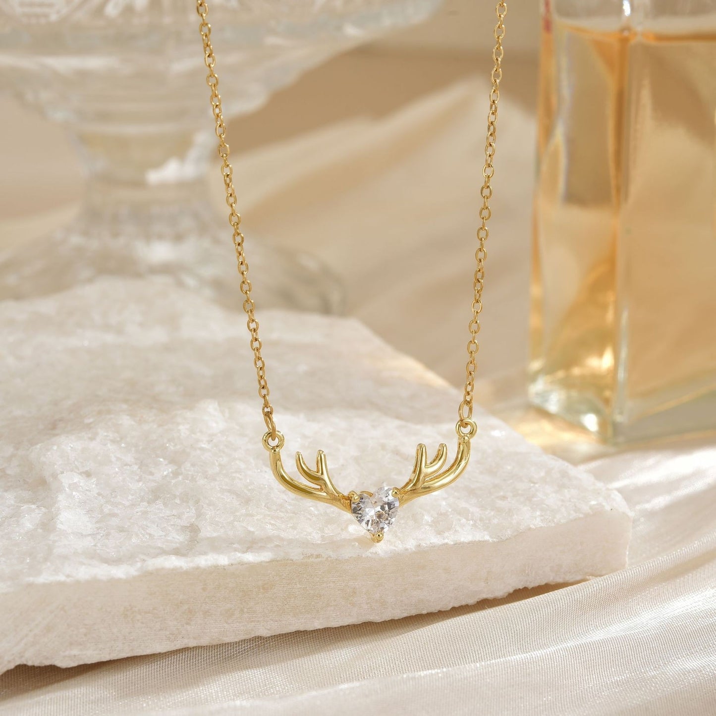 Women's Korean Version Simple Deer Pendant Necklace