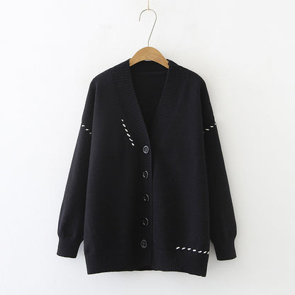 Women's Knitted Cardigan Top Coat