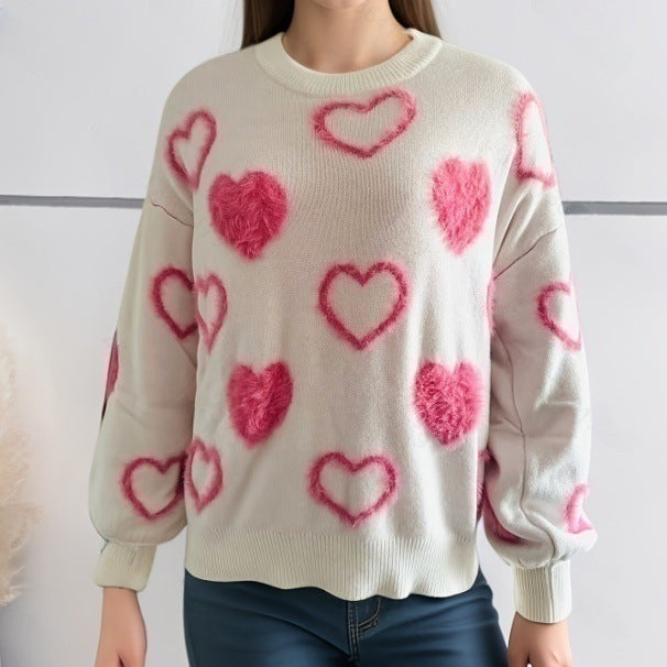 Embroidered Knitwear Crew-neck Pullover