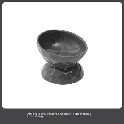 Ceramic High Leg Cervical Support Oblique Bowl