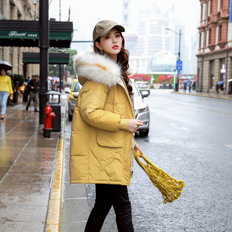 Mid-Length Casual Women's Cotton Coat