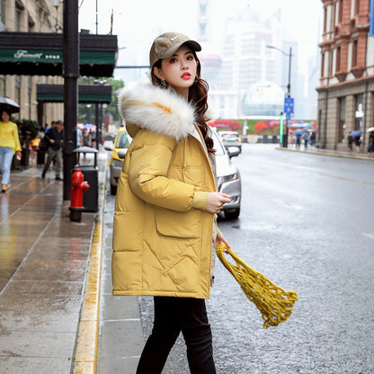Mid-Length Casual Women's Cotton Coat